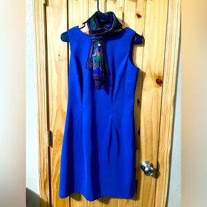 Alyx Dress size 8 fullly-lined sleeveless sheath dress in royal blue